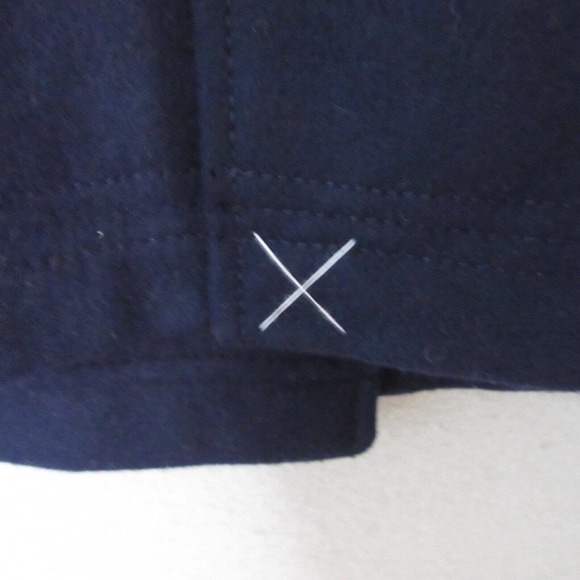 J Crew Factory Women Pea Coat Wool Military Blue Gold Buttons NWOT - Picture 10 of 10